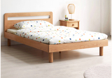 全實木儲物床，北歐1.2米1.5橡木兒童床，木蠟油簡約青少年床