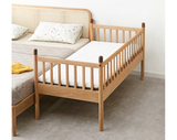 實木兒童床，北歐橡木臥室小床現代簡約，1.2米小戶型單人床