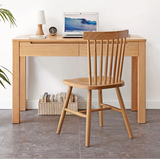 纯实木小书桌，简约橡木1米学习桌，北欧办公桌子，书房电脑桌
