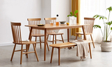 純實木餐桌,北歐簡約飯桌,小戶型橡木桌椅組合,環保餐廳家具