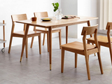 实木餐桌,简约橡木小户型饭桌,北欧家用餐桌椅组合,定制家具