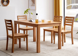 全实木餐桌,现代简约折叠圆桌,北欧橡木吃饭桌,餐厅桌椅组合