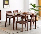 全實木圓桌,橡木餐桌,現代簡約餐桌椅組合,小戶型家用飯桌