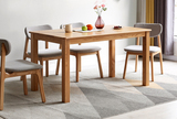 全實木餐桌,簡約家用飯桌,北歐橡木餐桌椅組合,餐廳吃飯桌子