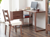 實木臺式電腦桌，簡約現代電動升降辦公桌，橡木桌子，家用書桌