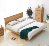 全實木床，北歐櫻桃木1.5米1.8日式大床，現代簡約臥室雙人床
